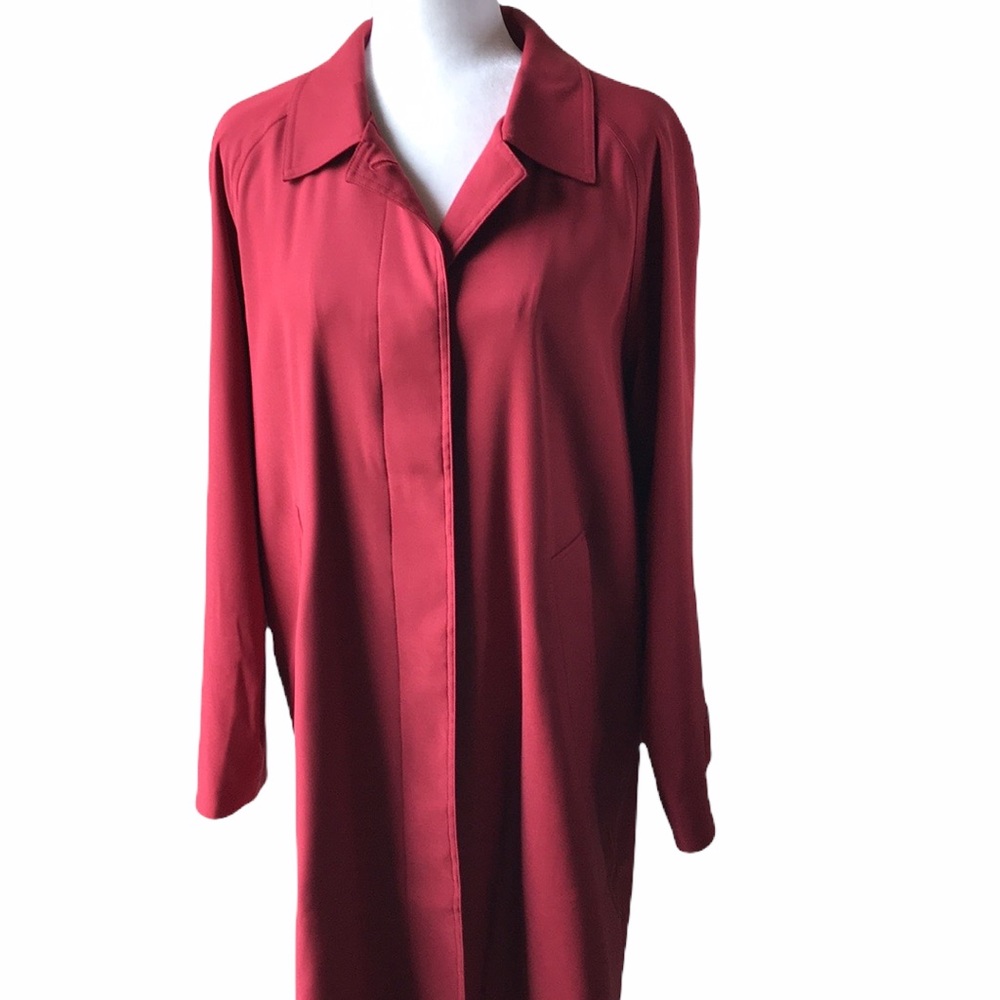 L.L. Bean Button Front Trench Coat Sz M